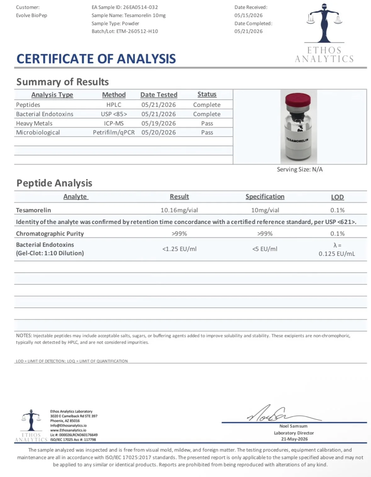 Tesamorelin 10mg - Image 3