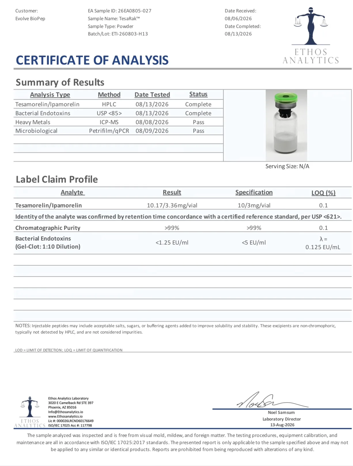 Tesamorelin Ipamorelin 10/3mg TesaRAK®️ - Image 2