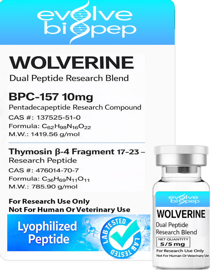 BPC/TB500 WOLVERINE Dual Peptide Research Blend 5/5mg - Evolve Bio Peptides