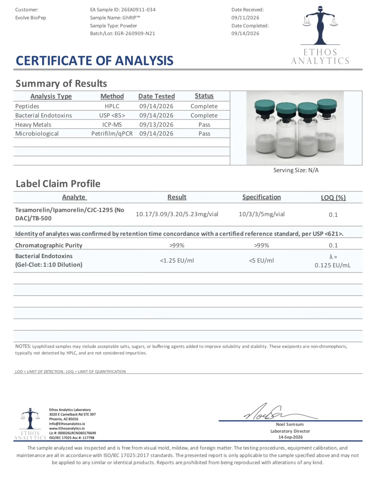 Tesamorelin Ipamorelin CJC-1295 TB-500 21mg GhRIP™️ - Image 2