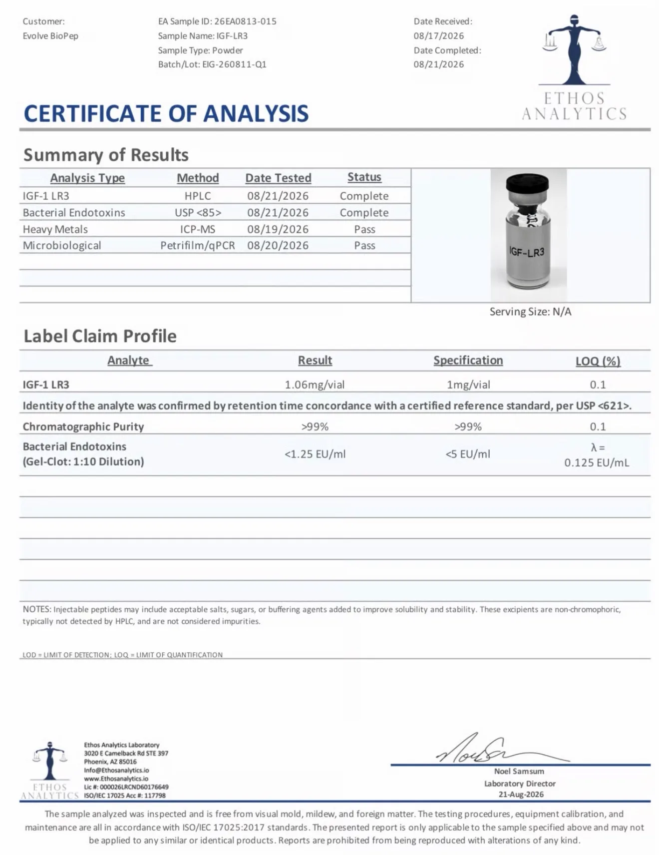 IGF-1 LR3 1mg - Image 2